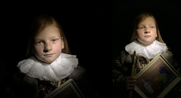 Op de foto zoals Rembrandt 