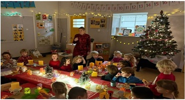 Genoten van een heerlijk kerstdiner!